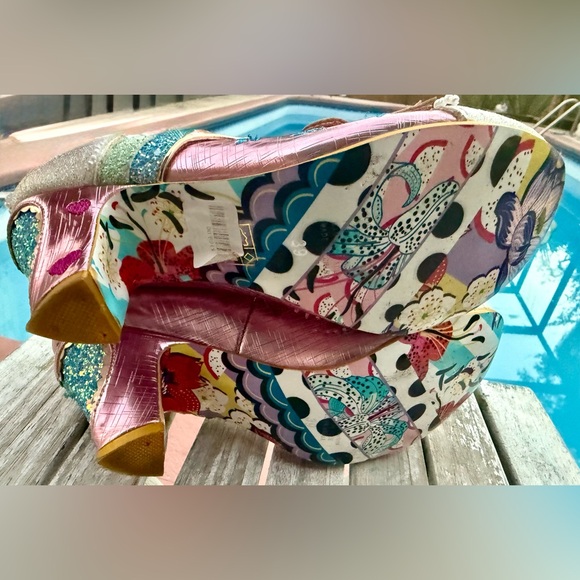 Irregular Choice “Summer Of Love”Shoes~Pink Women’s Size 39 - Picture 11 of 12